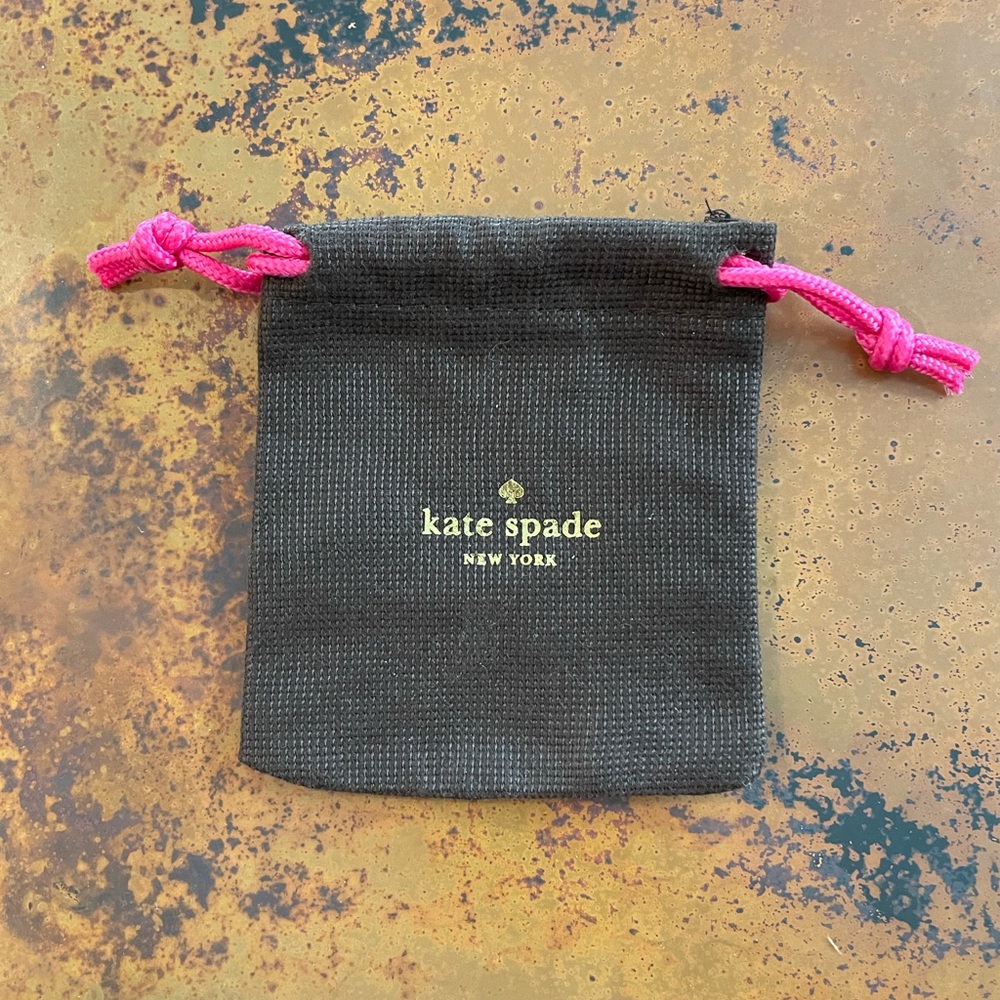 kate spade jewelry dust bag - 4.25”L x 3.75”W